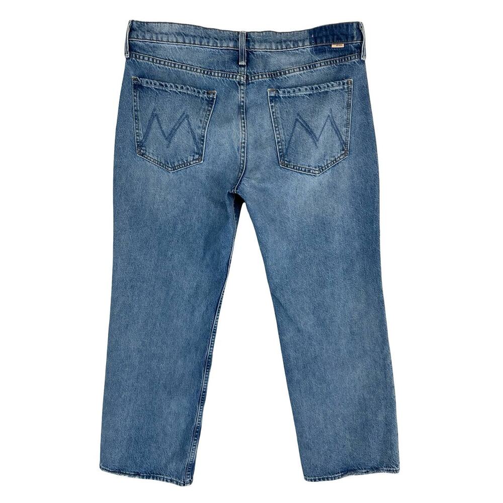 MOTHER Lil Reifler Straight Leg Jeans 33 Early Blue Medium Wash Denim 28.5 - Picture 4 of 16